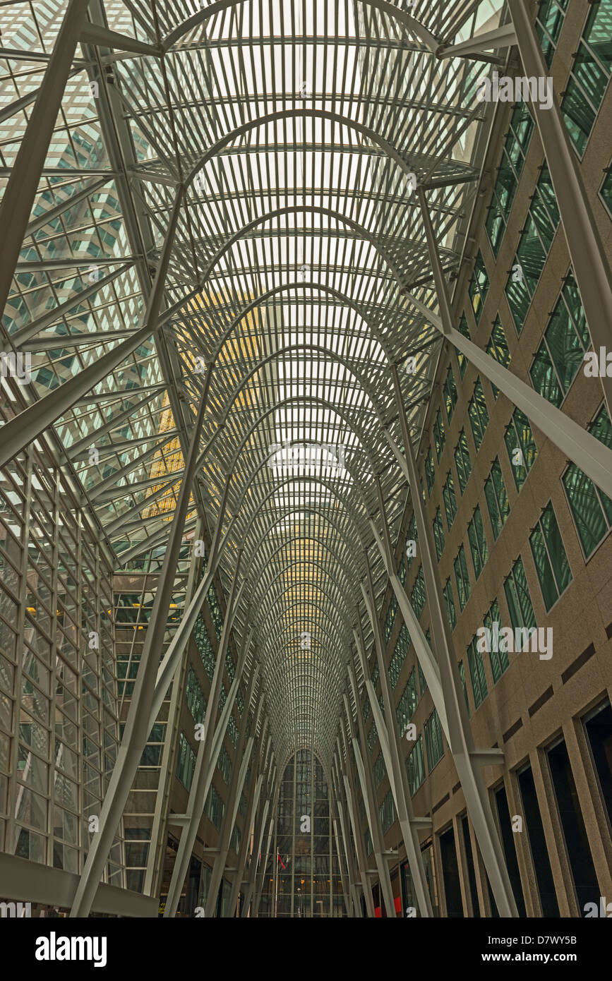 Brookfield Place (formerly BCE Place) - modern architecture in financial district, Toronto, Canada Stock Photo