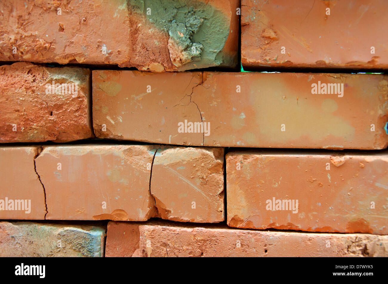 Background - Old clay bricks Stock Photo - Alamy