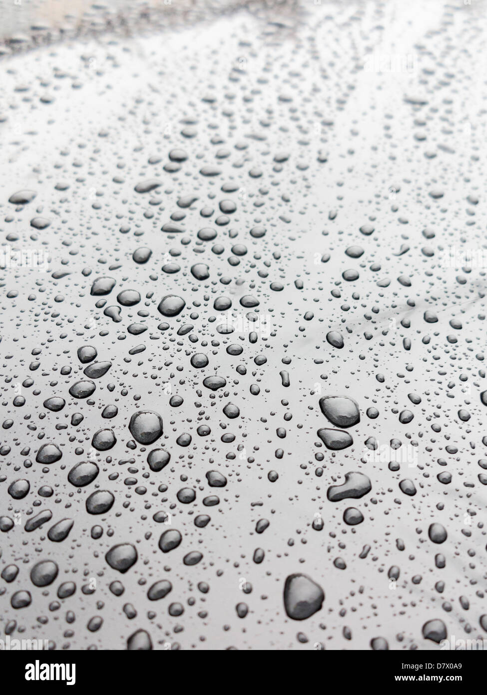 Water droplets on a car Stock Photo Alamy