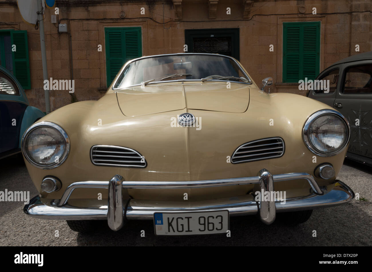 Volkswagen beetle open top car hi-res stock photography and images - Alamy