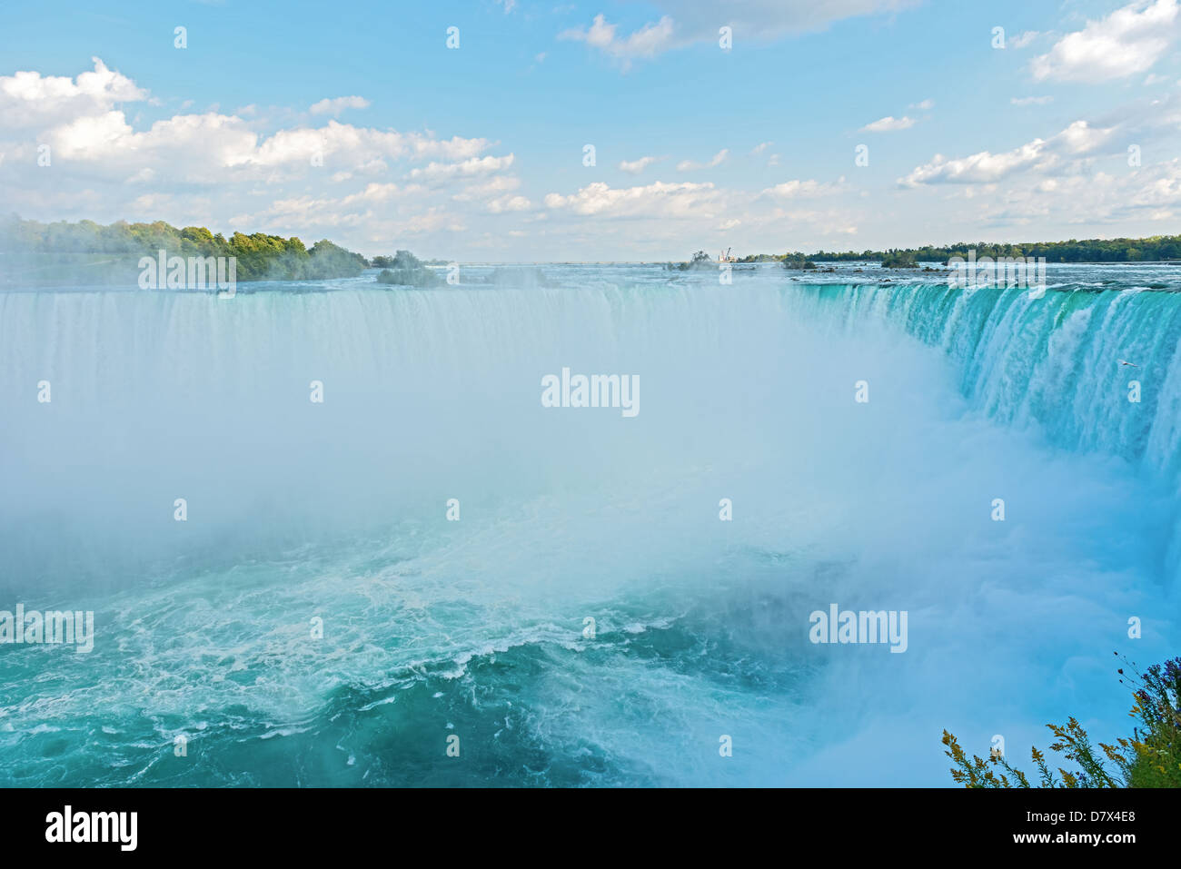 Niagara Falls as viewed from Canadian site Stock Photo