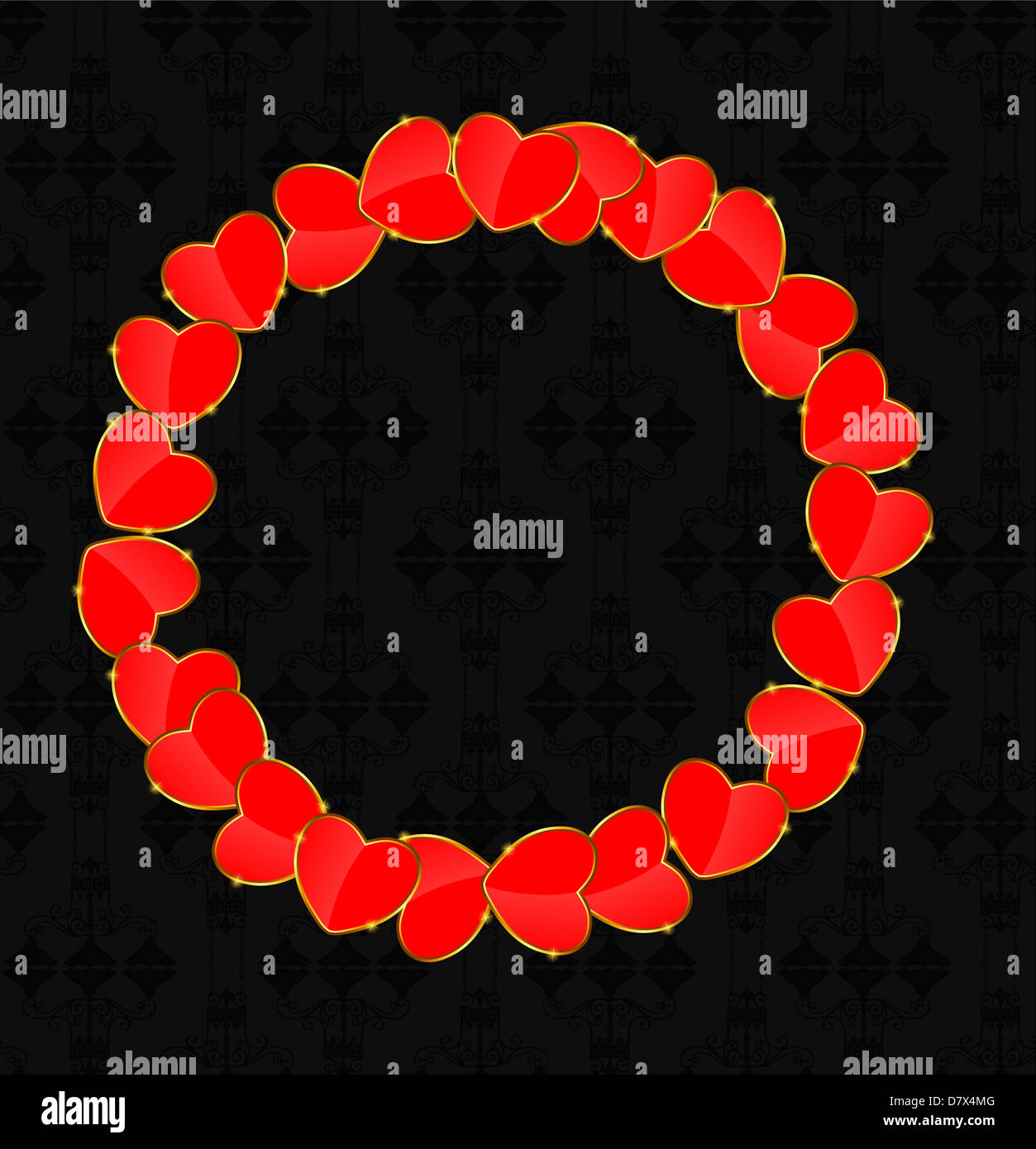 Valentines day love heart backgroung, vector illustration Stock Photo ...