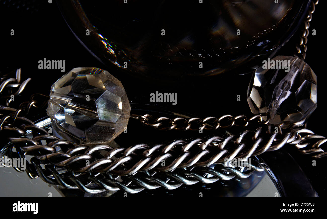 chain silver link Stock Photo Alamy