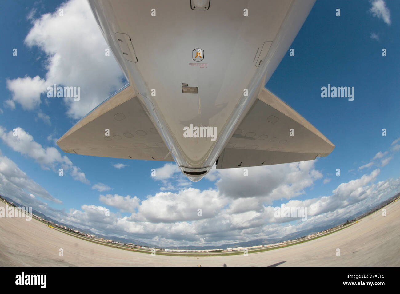 Embraer Rear Embraer airliner rear view Stock Photo - Alamy