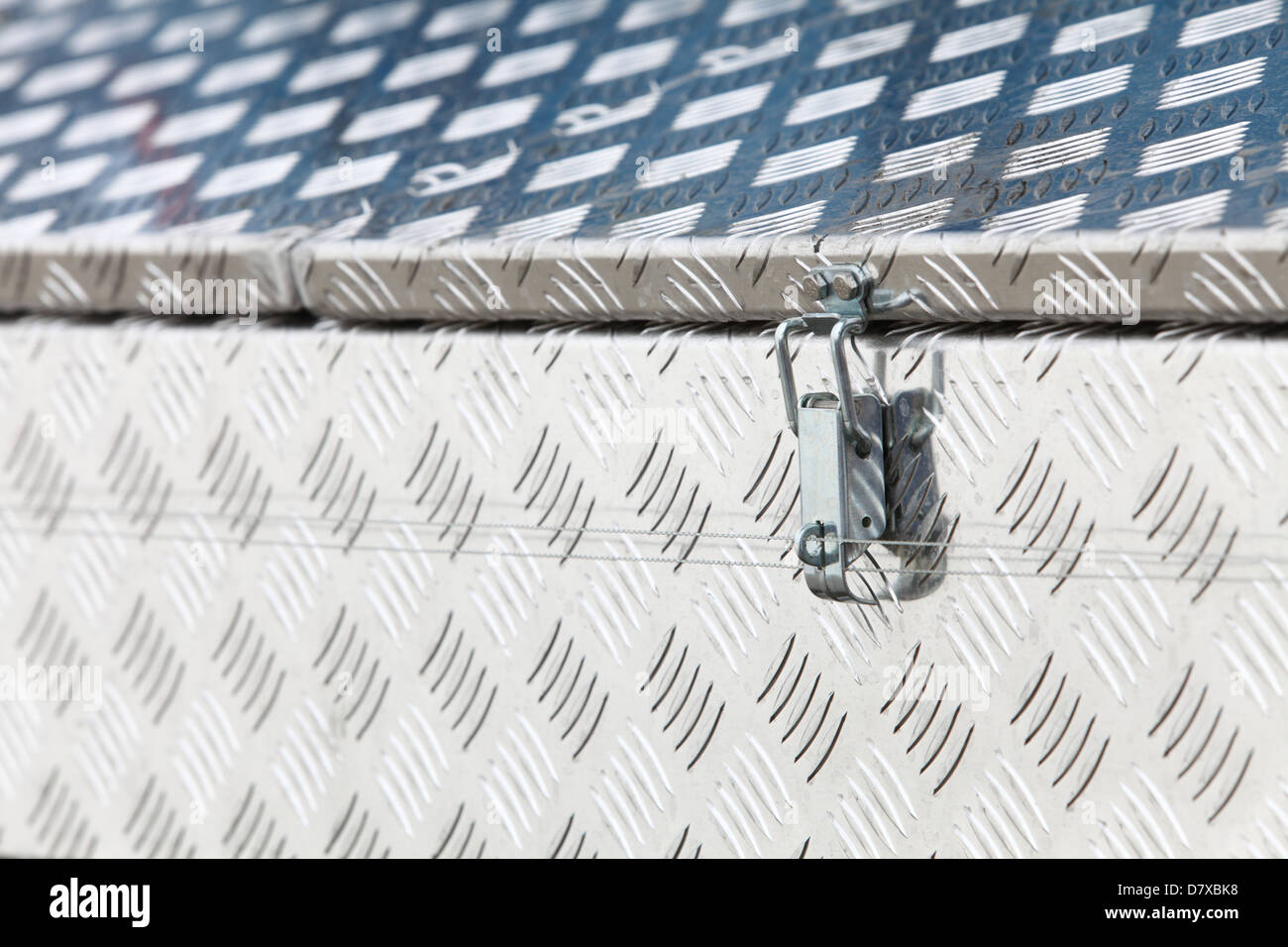 metal industrial big crate box with lock Stock Photo Alamy