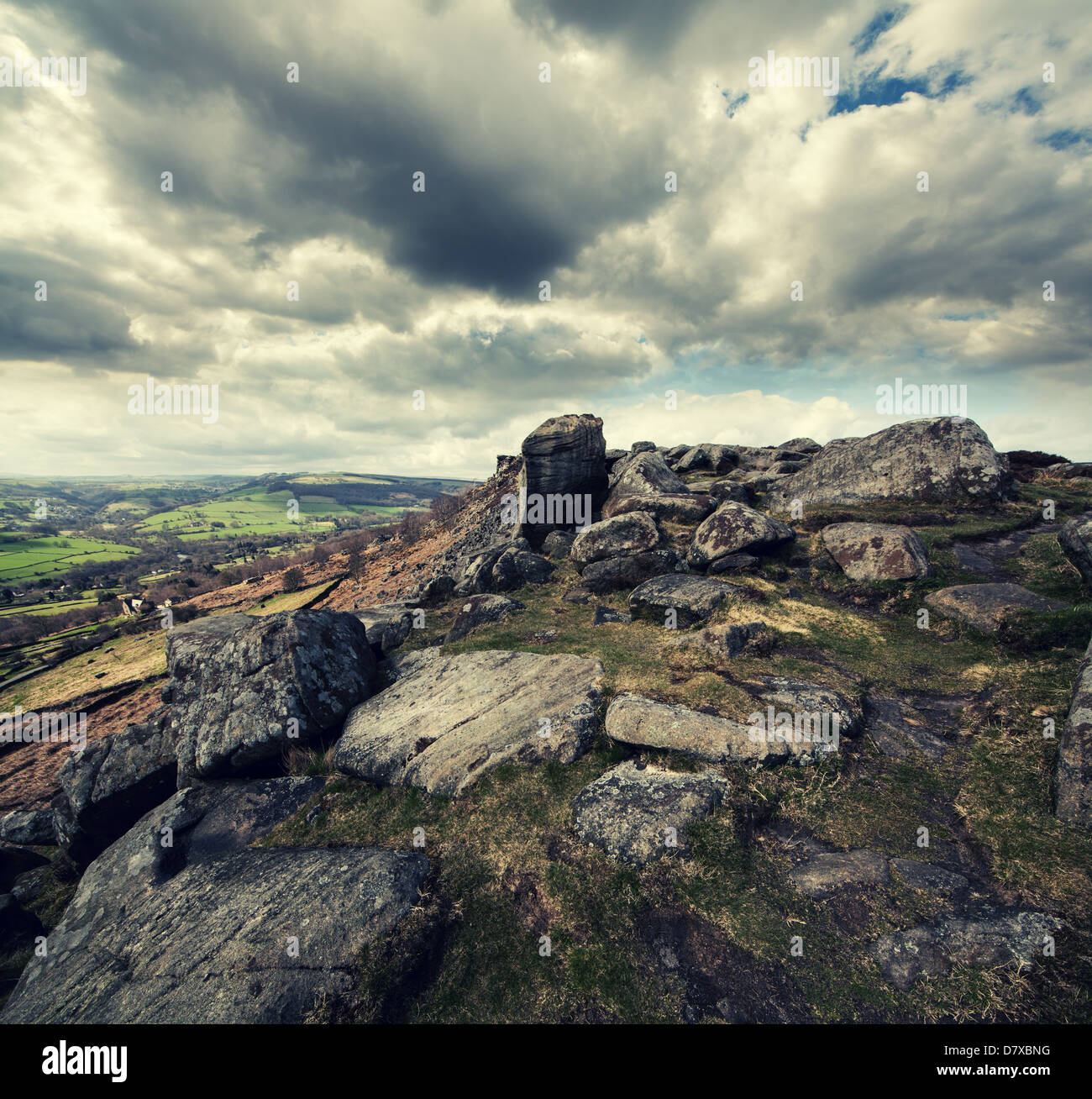 Froggatt edge rocks hi-res stock photography and images - Alamy