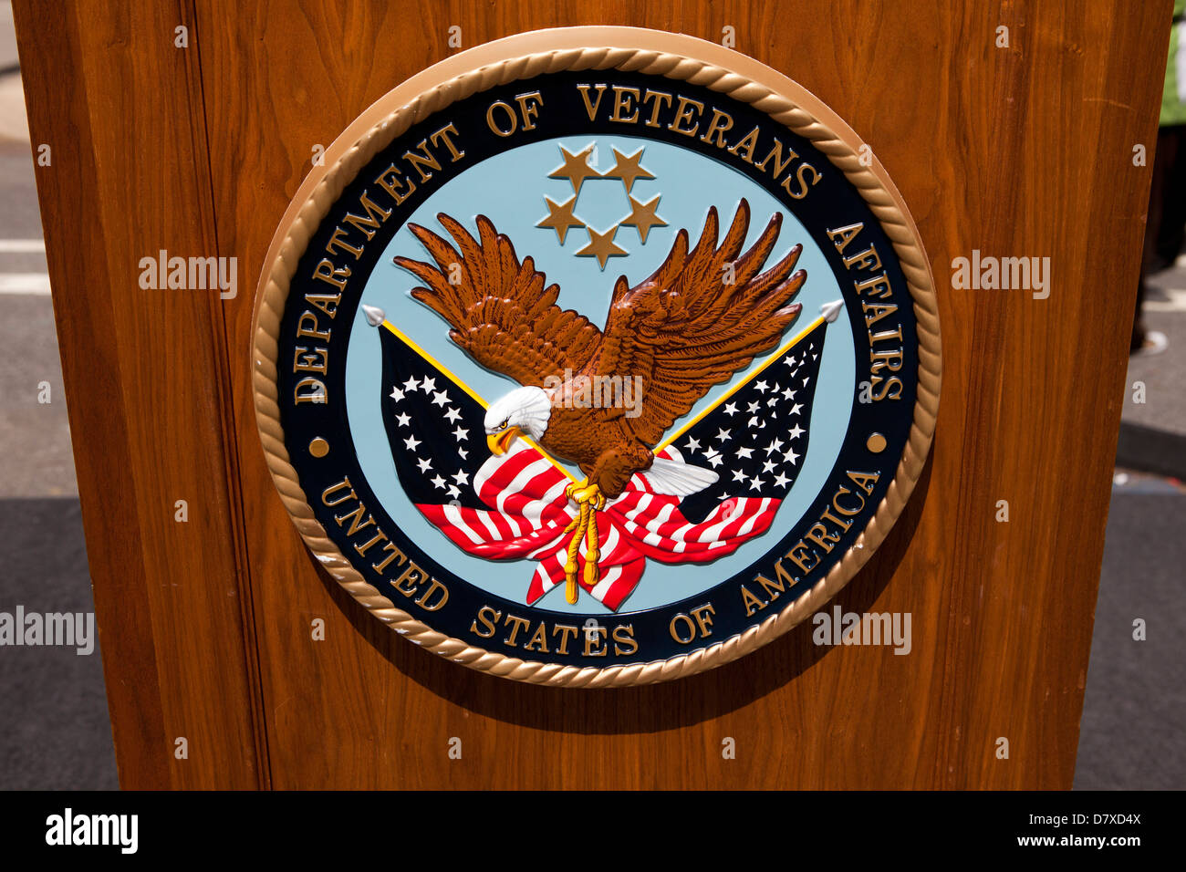 US Department of Veterans Affairs seal - USA Stock Photo