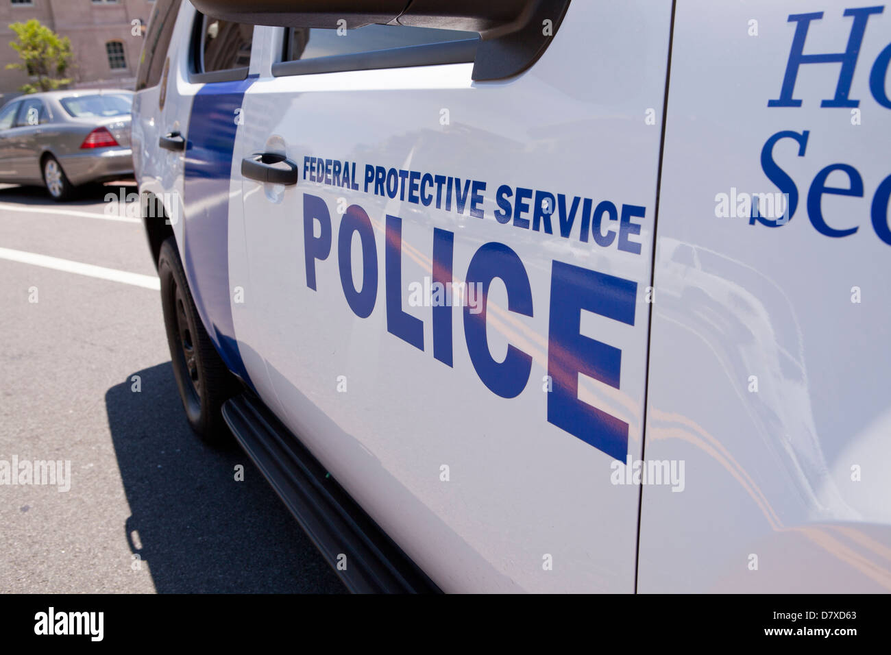 Homeland Security police car - Washington, DC USA Stock Photo