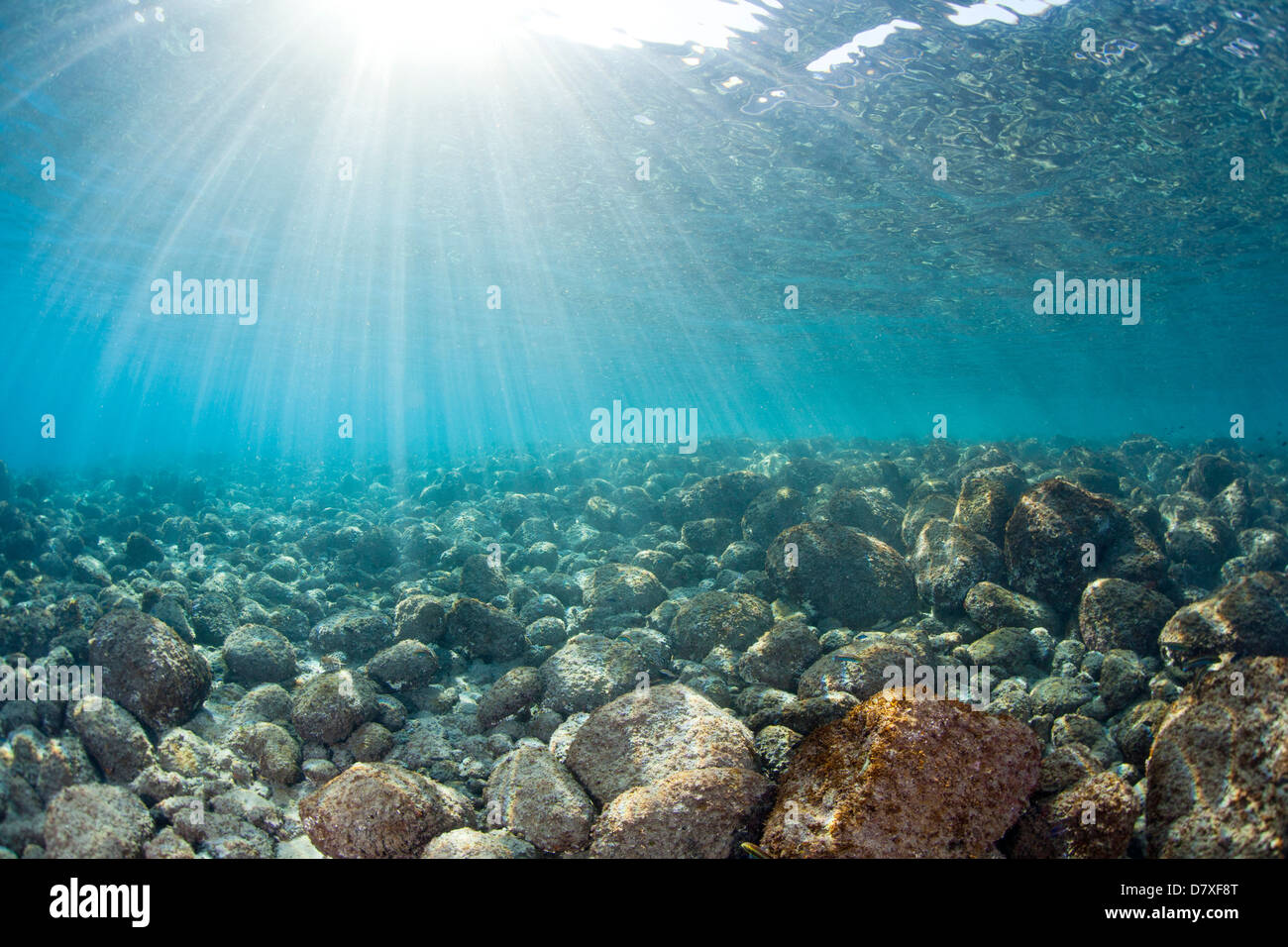 Light leaking underwater Stock Photo Alamy