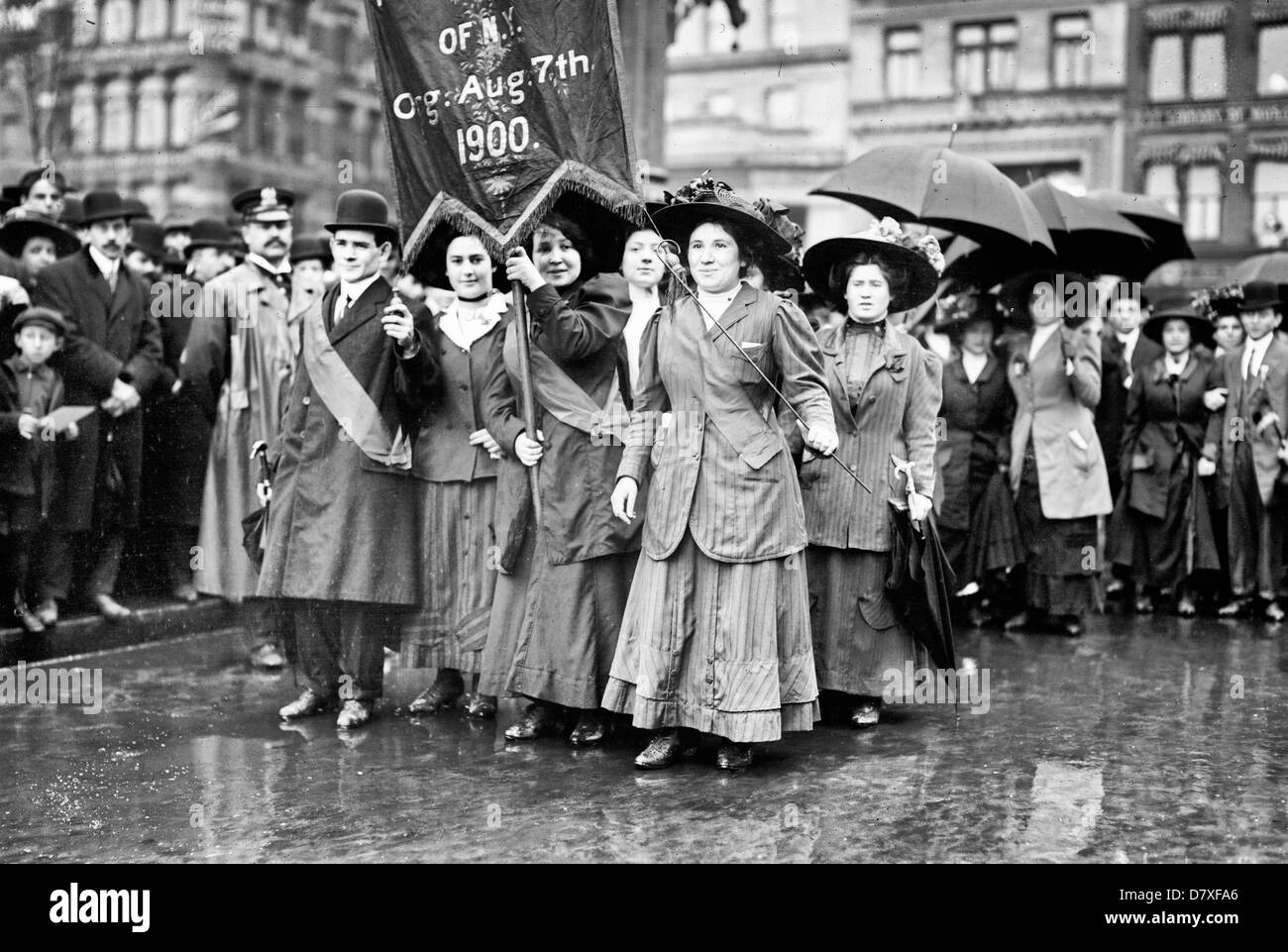 May Day Parade, women marchers, New York City, May 1st, 1909 Stock Photo