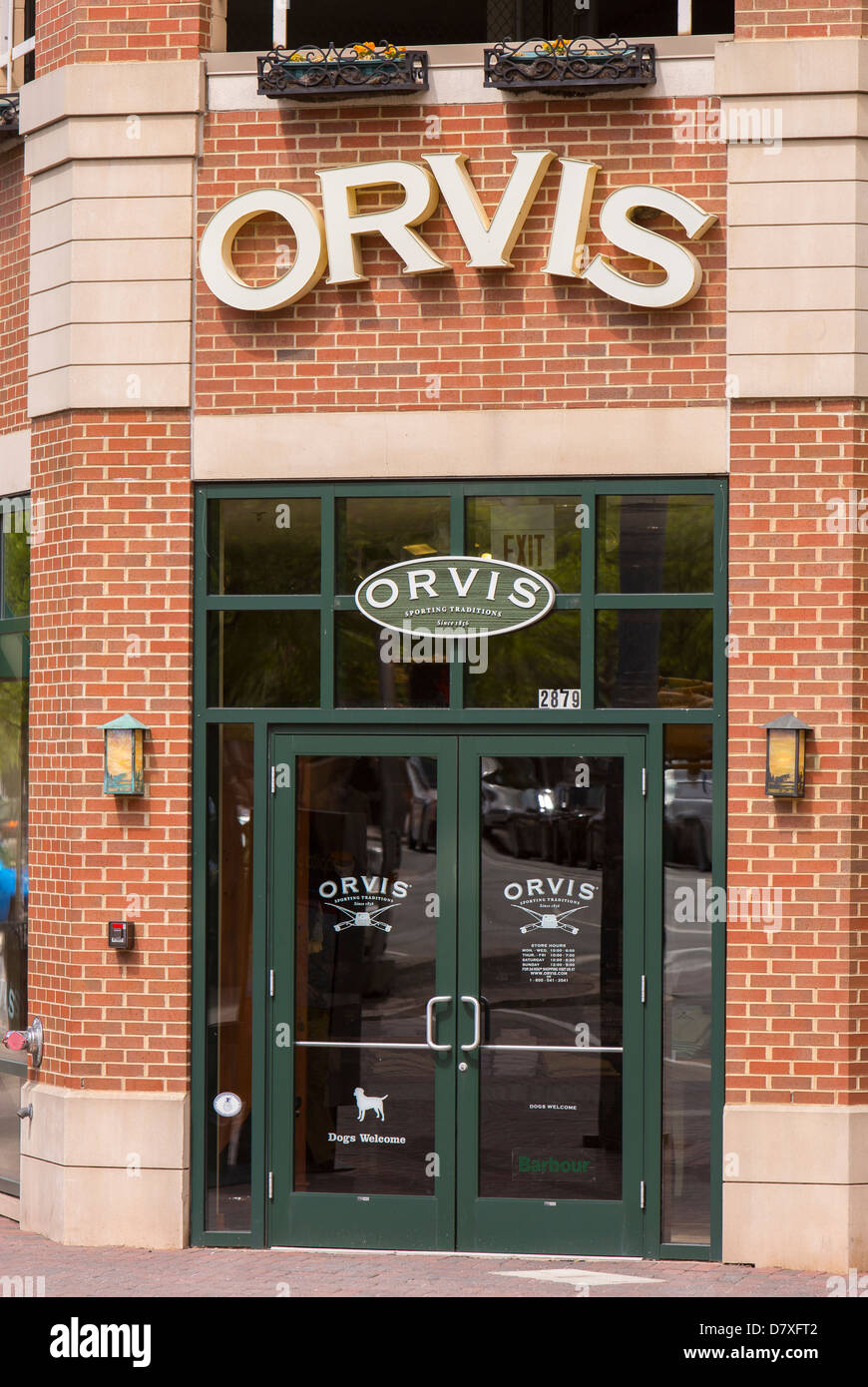ARLINGTON, VIRGINIA, USA - Orvis Store, in the Clarendon neighborhood. Stock Photo