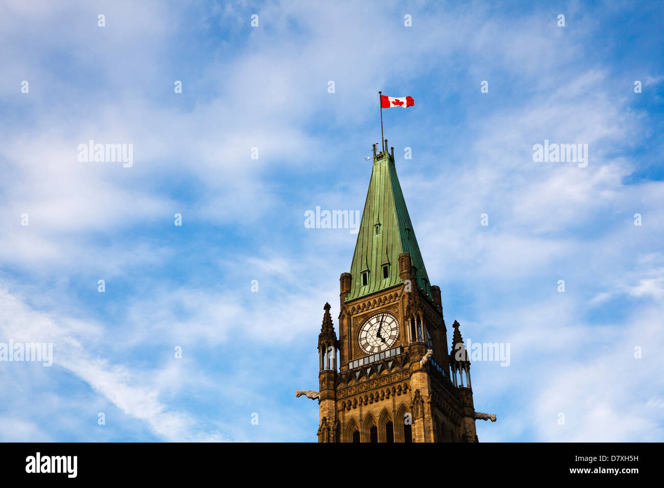 Peace Tower in Ottawa, Canada Stock Photo