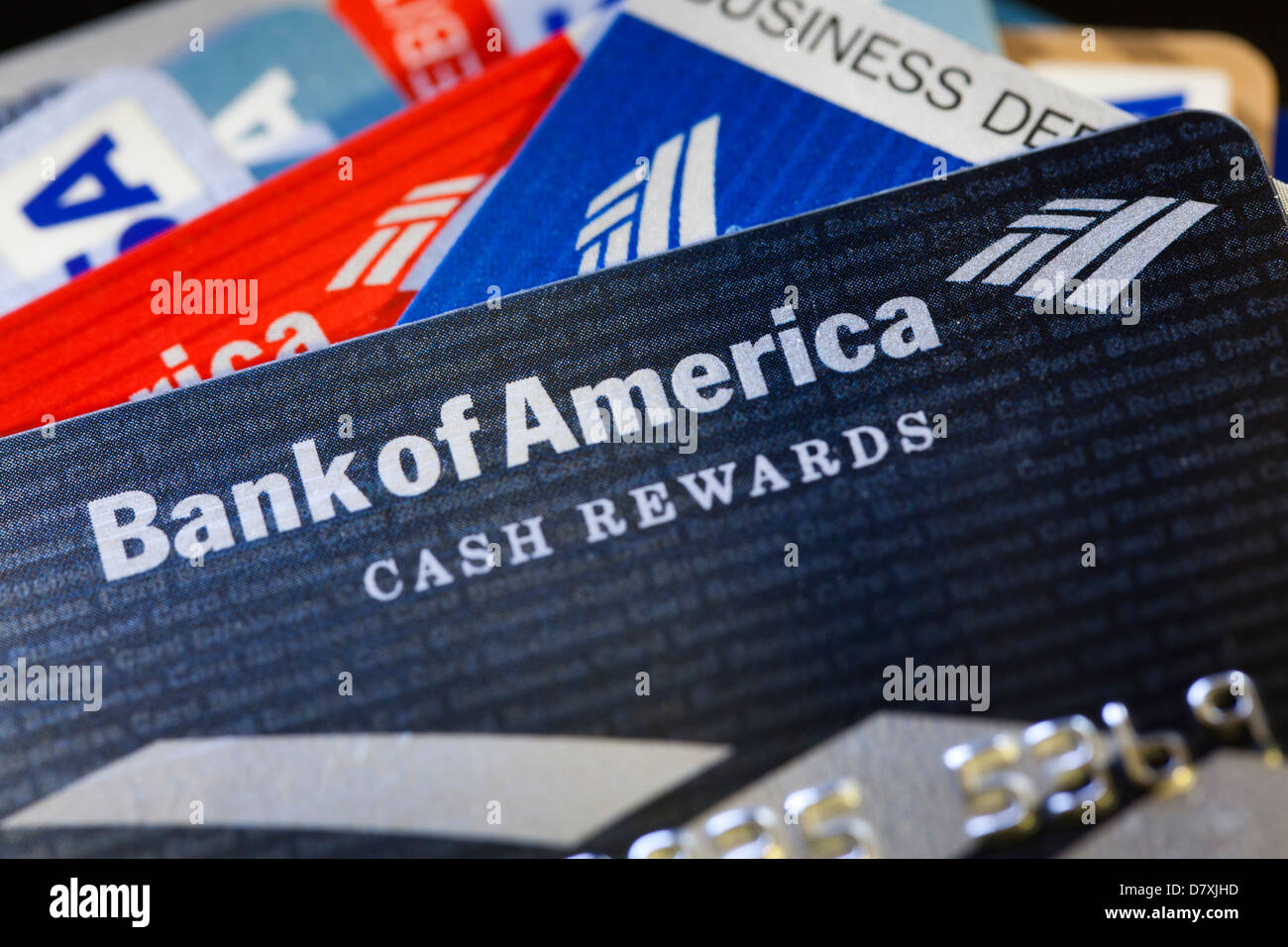 Bank of America credit card Stock Photo