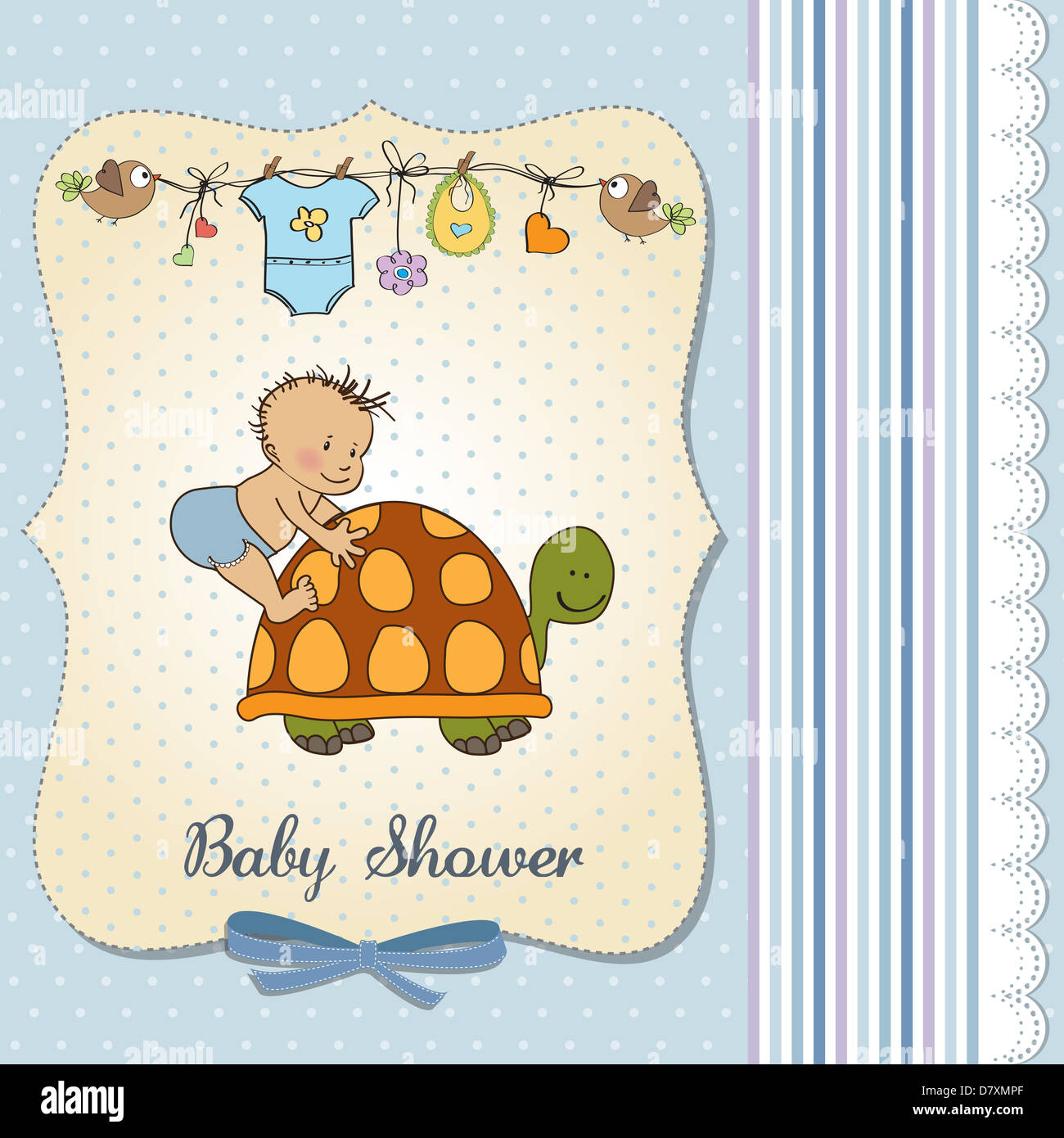 funny baby boy announcement card Stock Photo Alamy