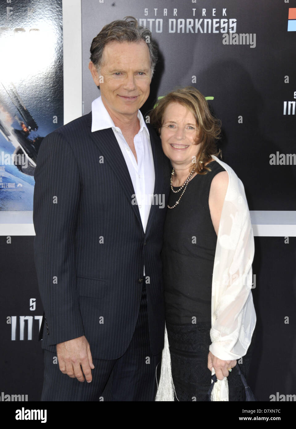 Los Angeles, California, U.S. May 14, 2013.  Bruce Greenwood, Susan Devlin attending the Los Angeles Premiere of ''Star Trek Into Darkness'' held at the Dolby Theater in Hollywood, California on May 14, 2013. 2013.(Credit Image: Credit:  D. Long/Globe Photos/ZUMAPRESS.com/Alamy Live News) Stock Photo