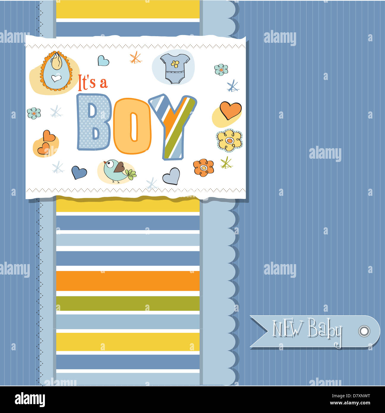 baby boy shower card Stock Photo Alamy