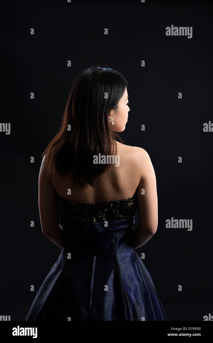 back view of a beautiful Asian woman Stock Photo - Alamy