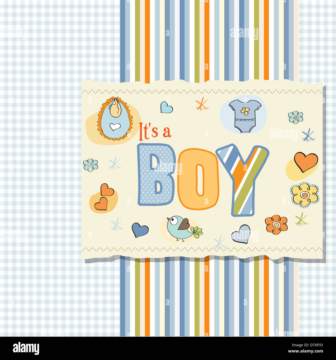 baby boy shower card Stock Photo Alamy