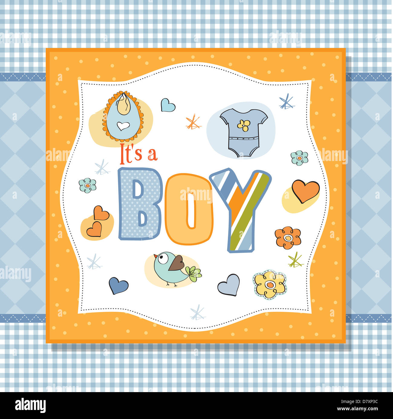 baby boy shower card Stock Photo Alamy