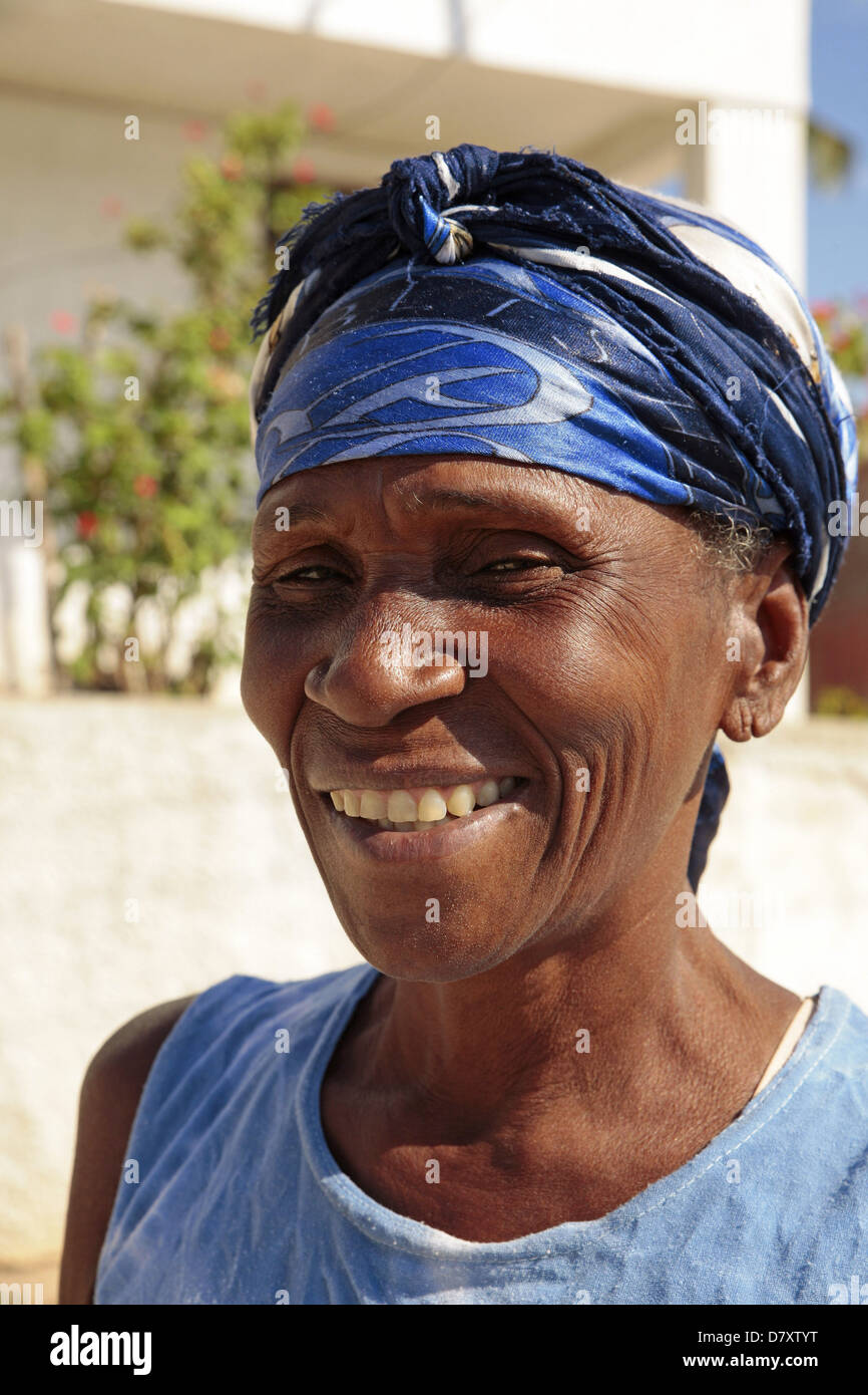 portrait of a woman on the island Cayo Granma, island near Santiago de