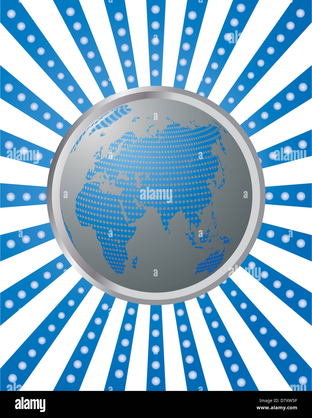 Blue abstract background with globe Stock Photo - Alamy