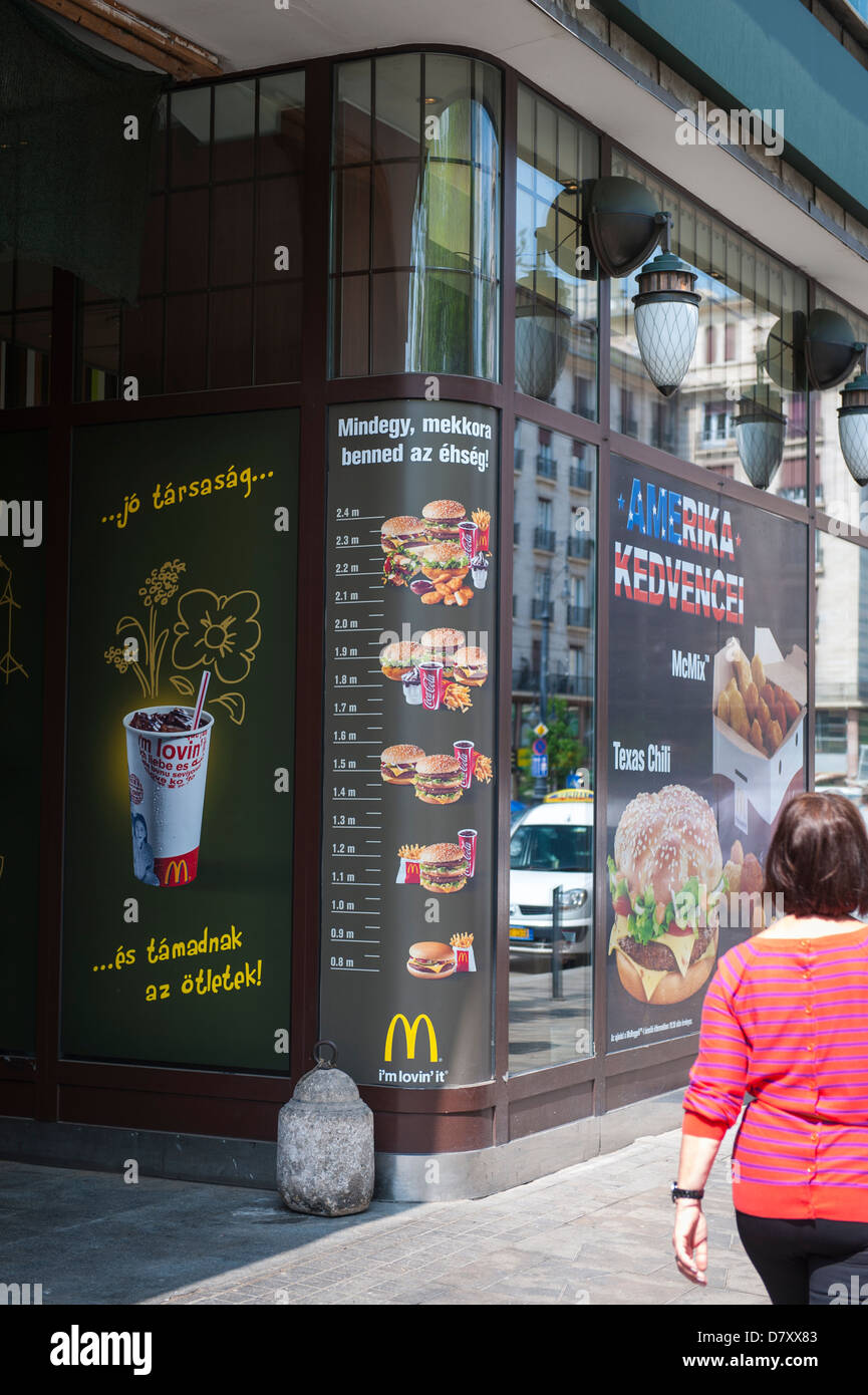 Budapest Hungary McDonald's McDonalds MacDonald's Macdonalds hamburger