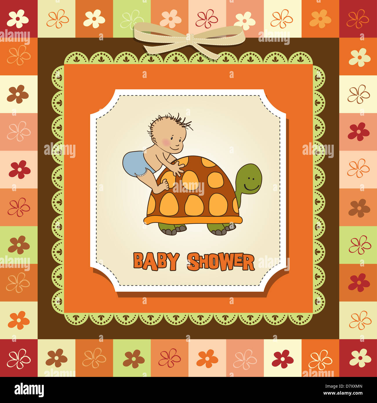 funny baby boy announcement card Stock Photo Alamy