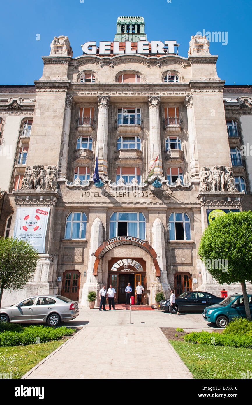 Budapest Hungary iconic luxury oldest Gellert Hotel Gyogyszallo Spa Bath complex built 1927