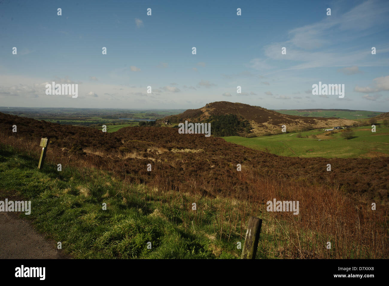 landscape of unused land Stock Photo Alamy