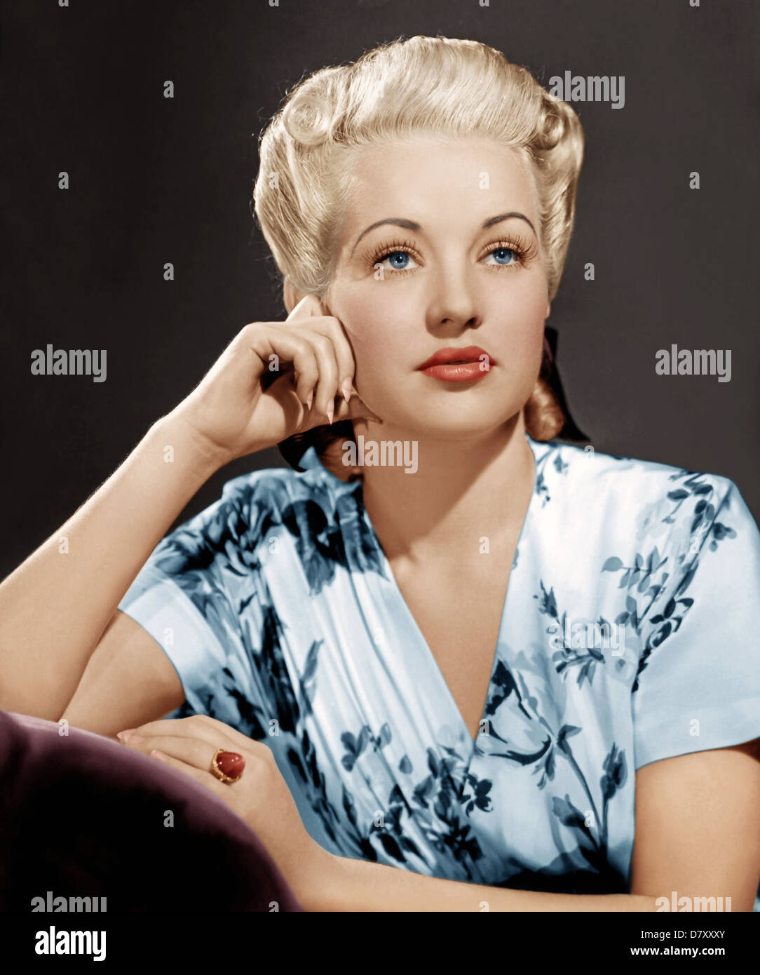 BETTY GRABLE (1916-1973) US film actress about 1945 Stock Photo