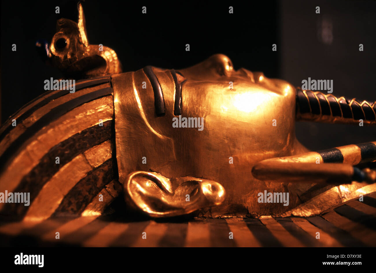 The death Mask the 18thdynasty ancient Egyptian Pharaoh Tutankhamun