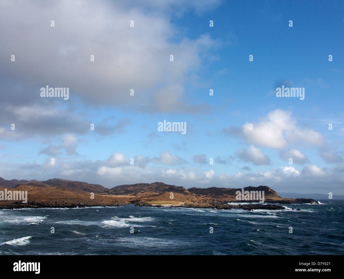 Waves in bay, Ardnamurchan point, Scotland Stock Photo
