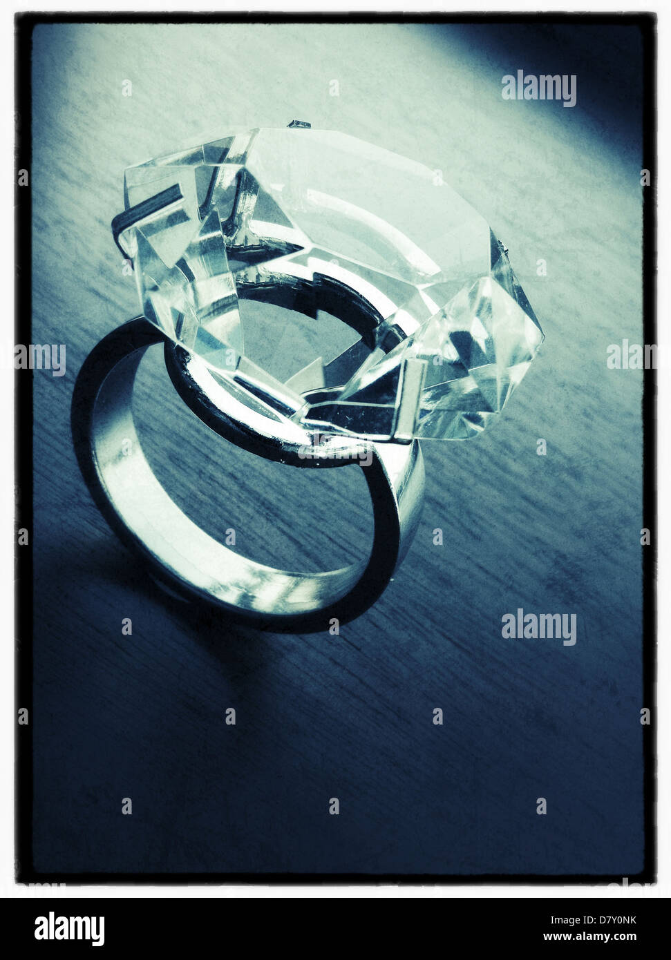 Close up of engagement ring - Smartphone Captured Stock Image