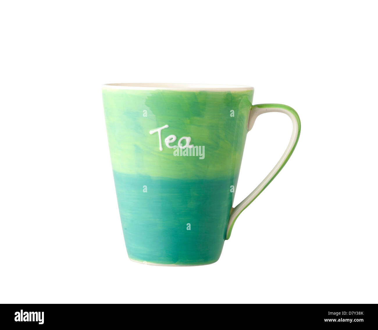 colorful porcelain tea mug Stock Photo