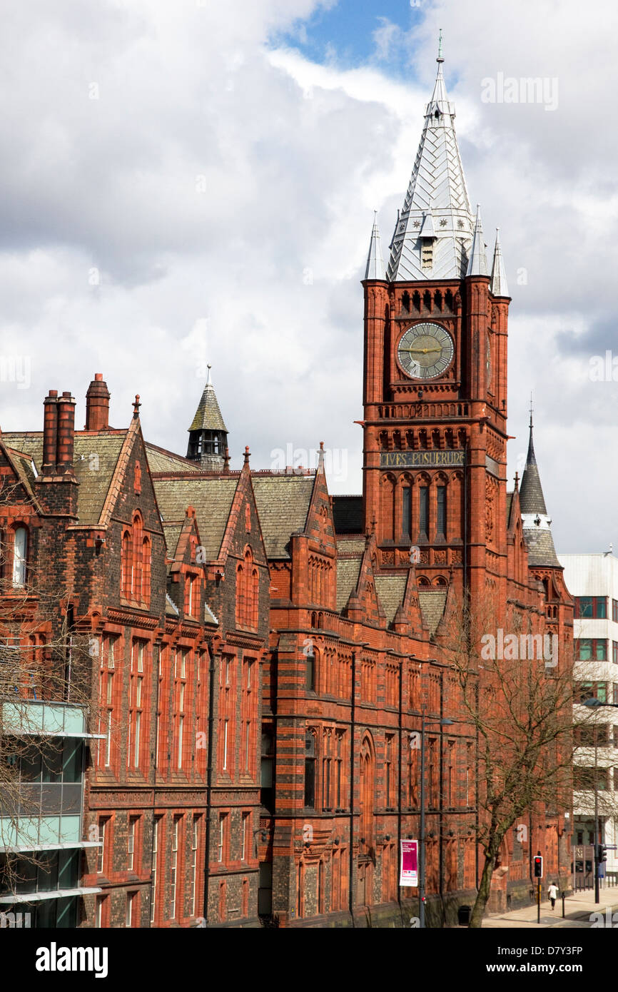 The Victoria Building + Victoria Gallery & Musem, University of Liverpool, Brownlow Hill, city centre, Liverpool, Merseyside UK Stock Photo