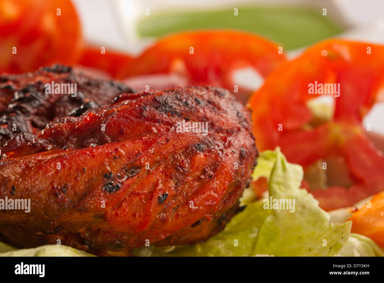 Crispy Tandoori Chicken. Stock Photo