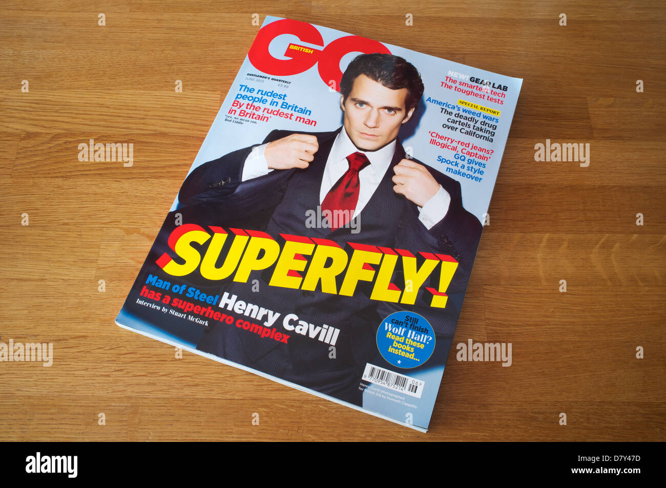 British GQ magazine June 2013 Stock Photo