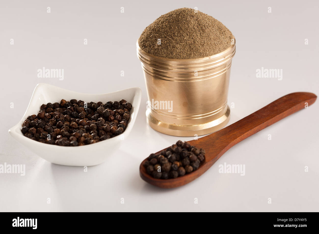 Black Pepper powder Stock Photo Alamy
