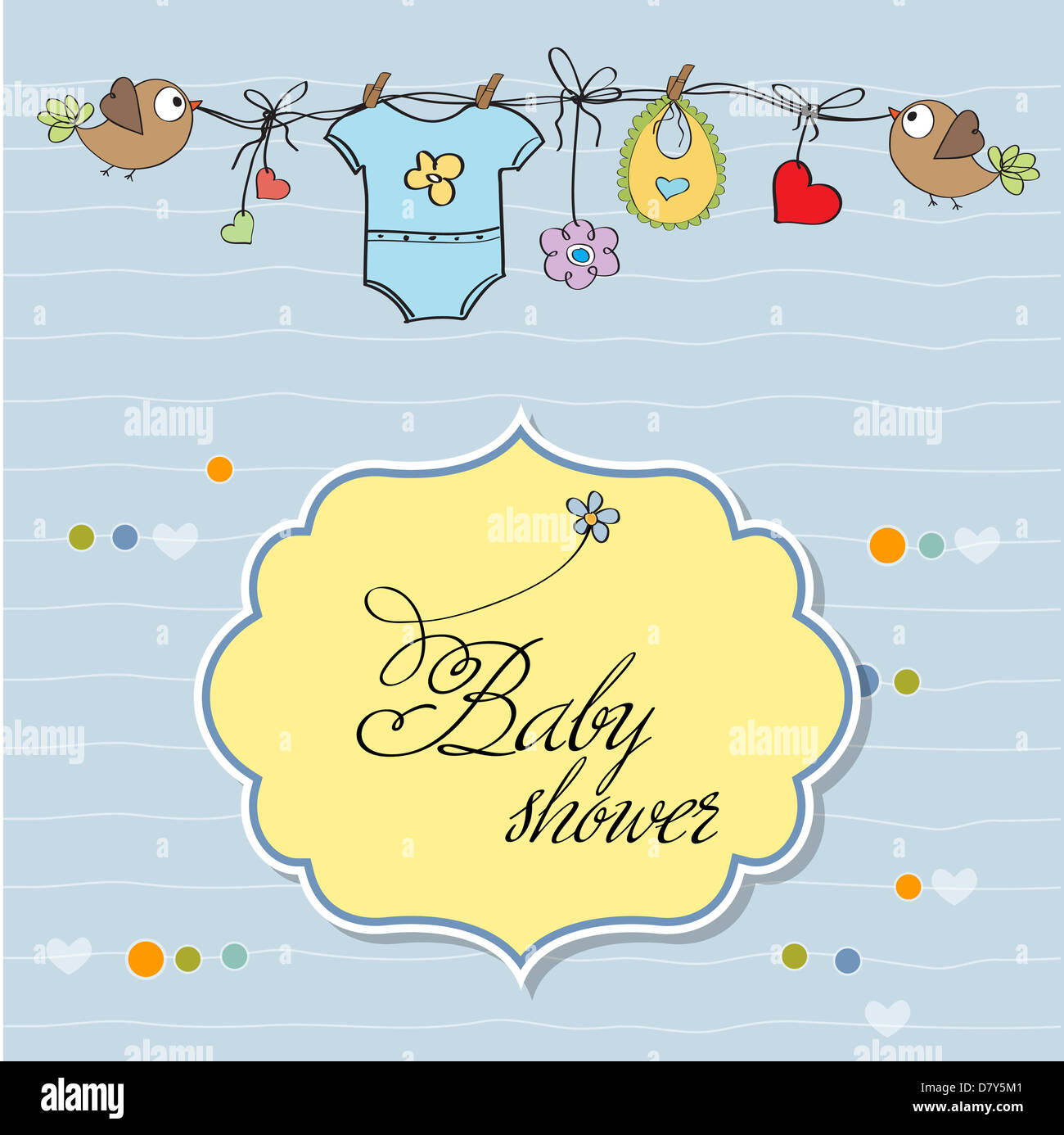 baby boy shower card Stock Photo Alamy