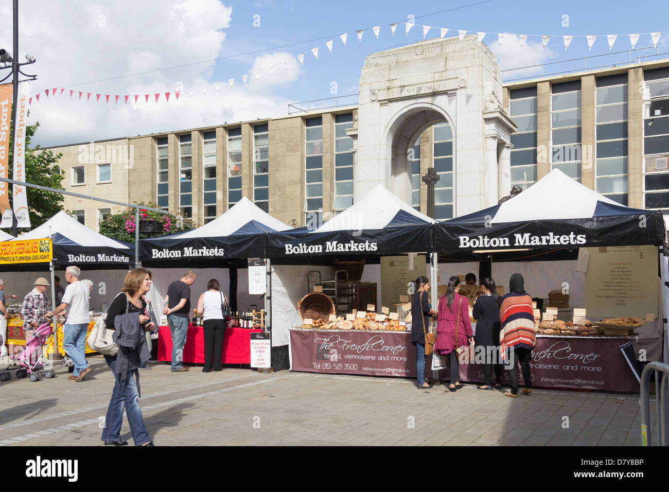 Bolton market hires stock photography and images Alamy