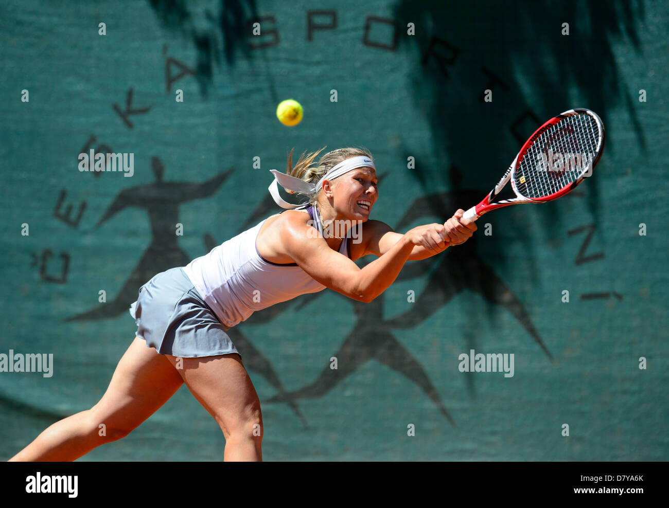 Lucie Hradecka of Czech Republic is seen during the match against Melinda  Czink of Hungary, ITF Sparta Prague Open 2013, Czech Republic, May 15,  2013. (CTK Photo/Michal Kamaryt Stock Photo - Alamy