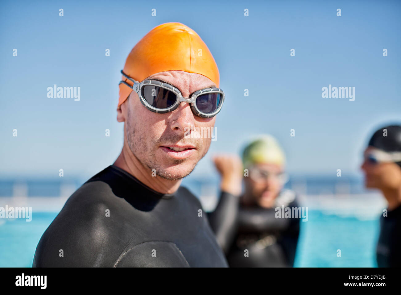 swimming cap goggles