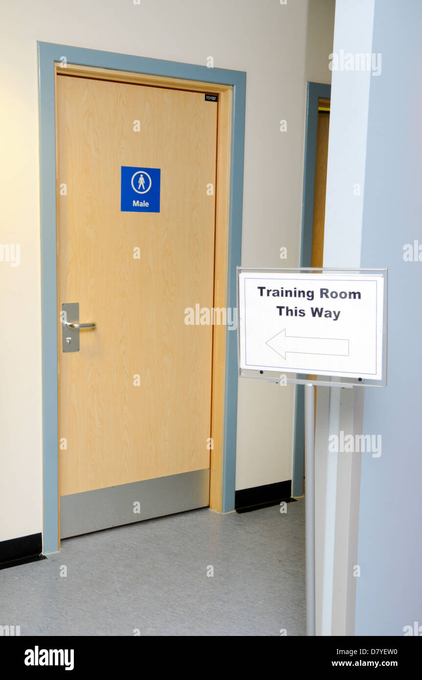 Training room this way Stock Photo