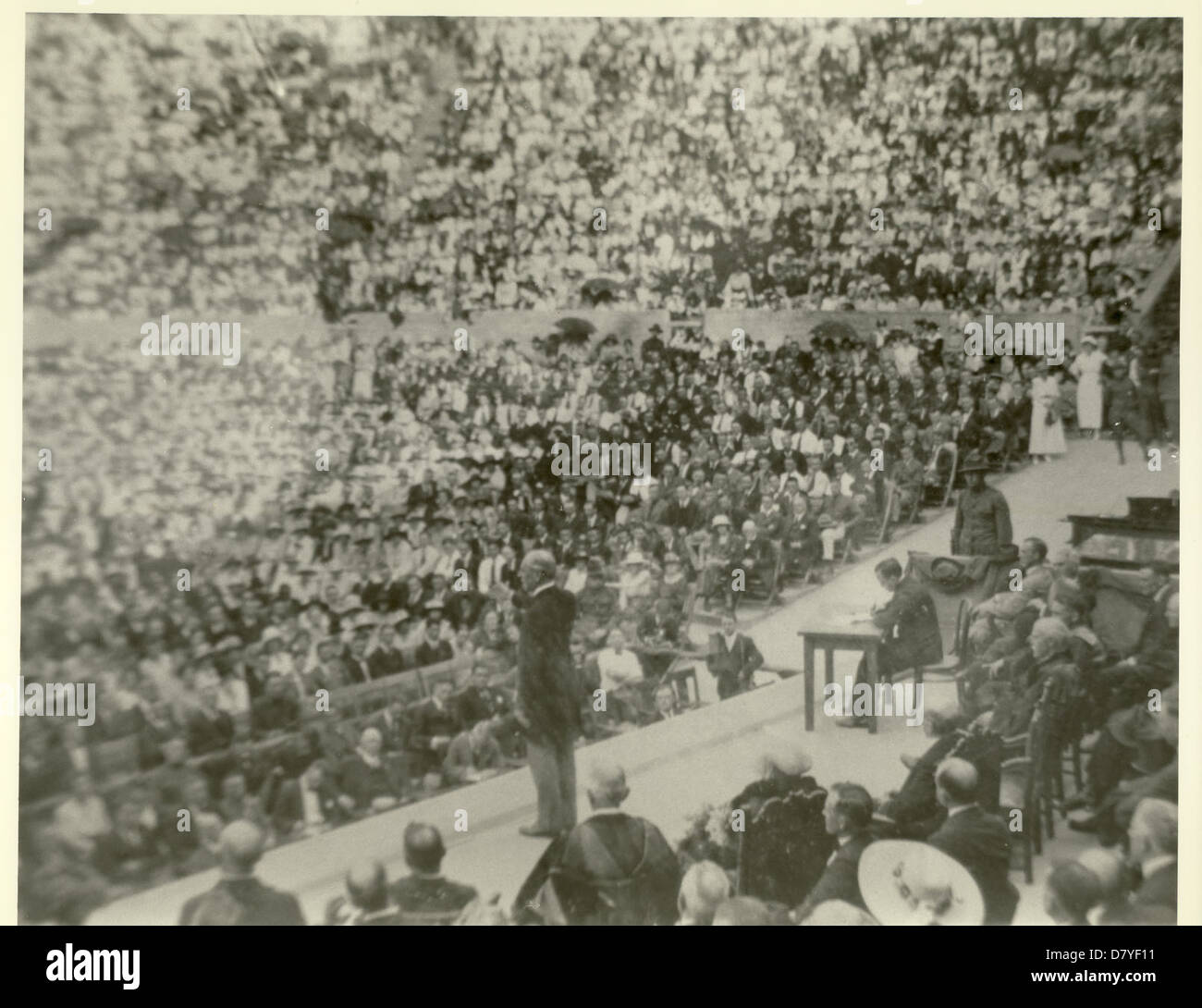 Woodrow Wilson Speaking Tour Stock Photo Alamy