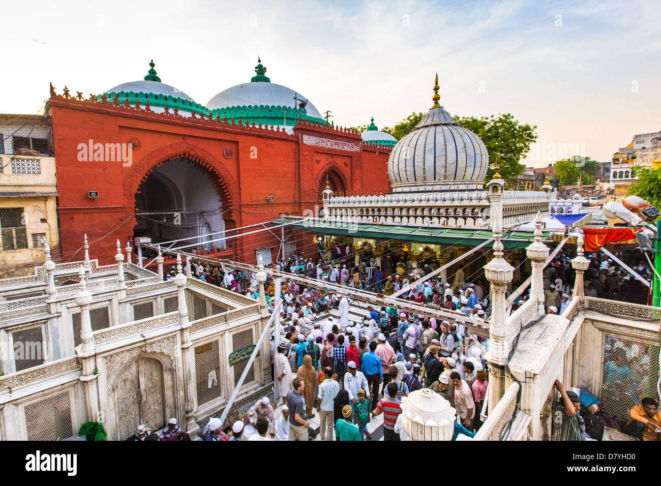 Nizamuddin Dargah, shrine and Mausoleum of a Sufi Saint, Delhi, India Stock Photo