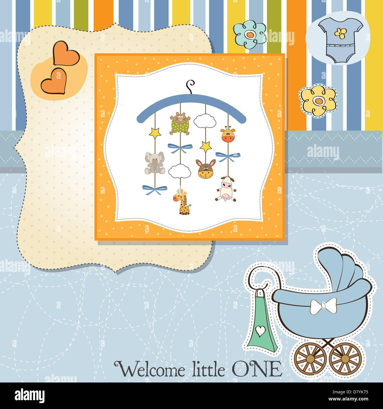 baby announcement card Stock Photo Alamy