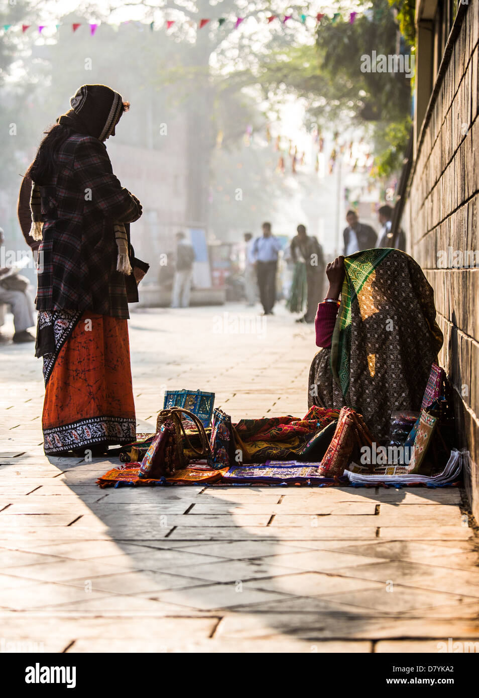 Street vendor in Delhi, India Stock Photo