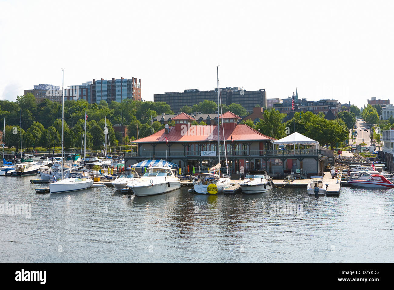 Harborfront on Lake Champlain Burlington, Vermont Stock Photo Alamy