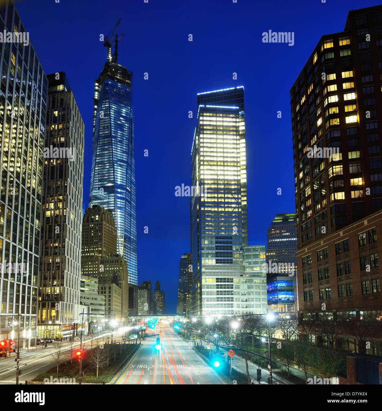 Financial district cityscape of New York City Stock Photo - Alamy