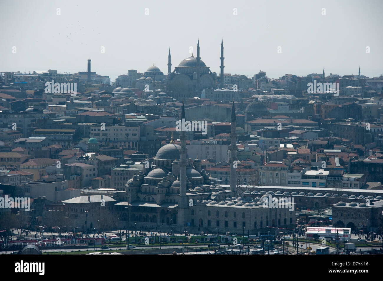 Mosques Istanbul Turkey Stock Photo
